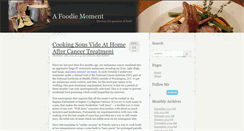 Desktop Screenshot of foodiemoment.com