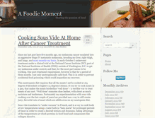 Tablet Screenshot of foodiemoment.com
